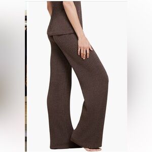 Barefoot Dreams Gray Malibu Bamboo Wide Leg Pants